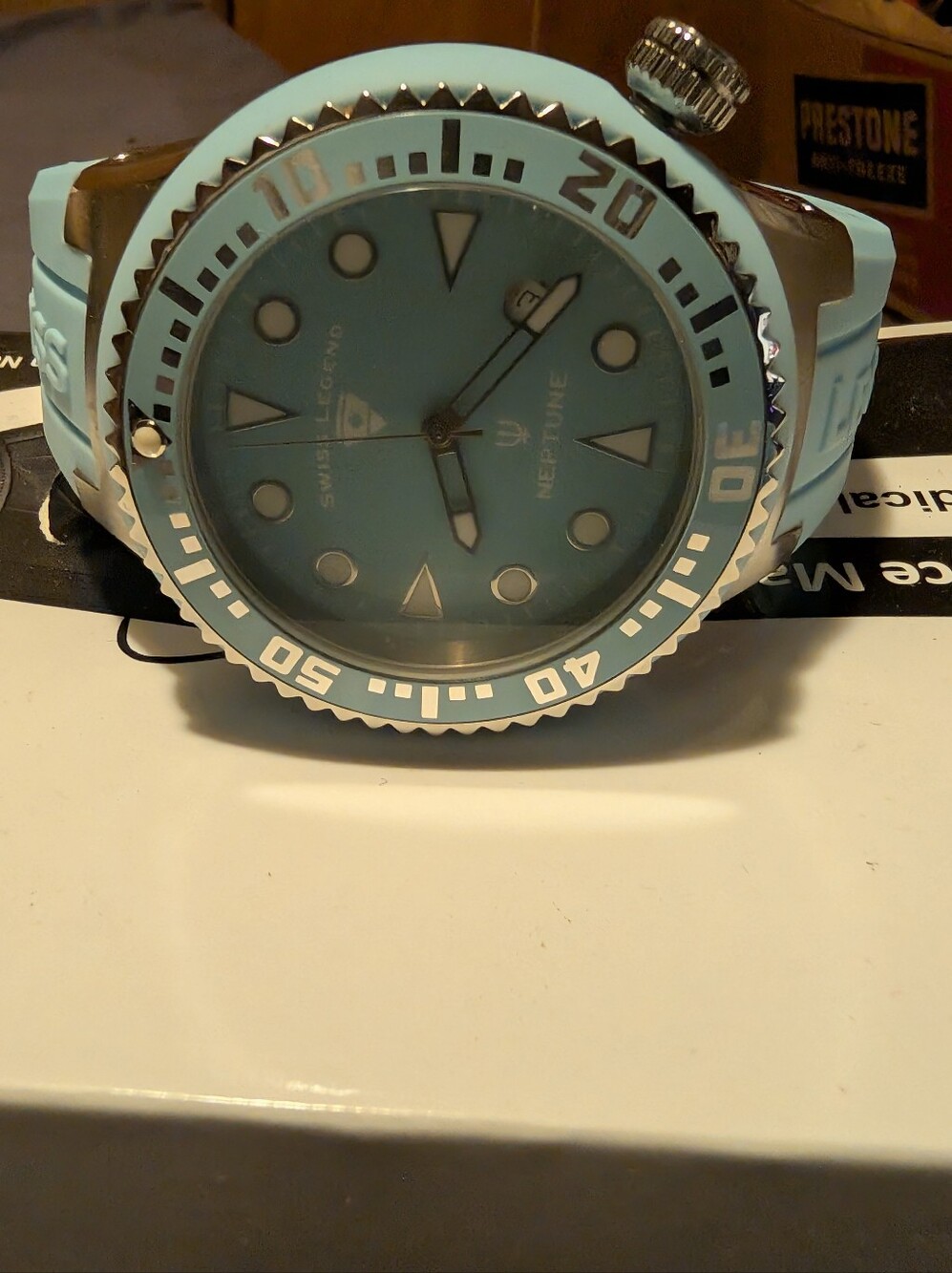 Swiss Legend Neptune Men's Watch baby blue